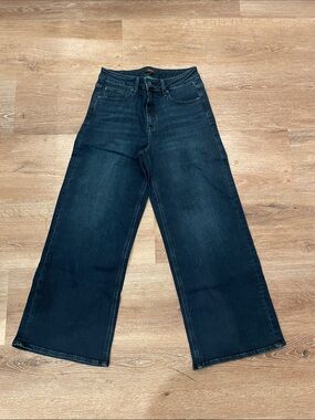 Quince Men's Bootcut Jeans in Dark Blue